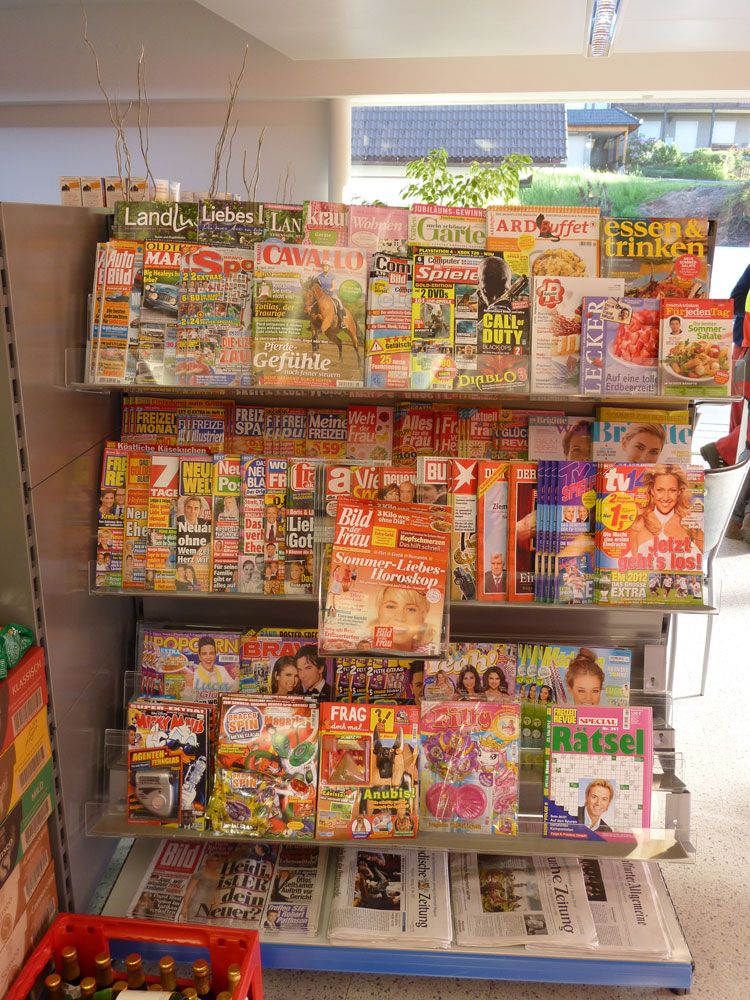 Zeitungen und Zeitschriften im Dorfladen Gersbach