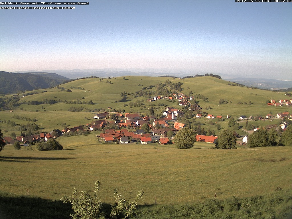Webcam Bild Gersbach im Schwarzwald am 25.05.2012