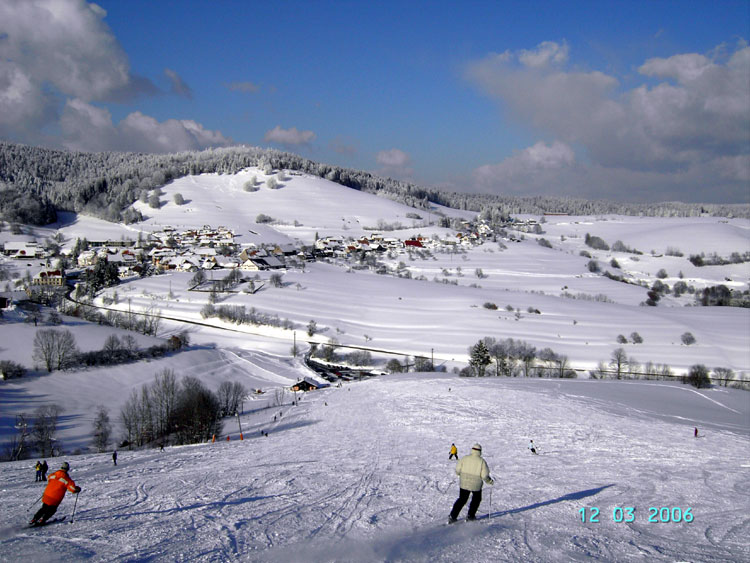 Schwarzwald Skifahren Skipiste Snowboarden