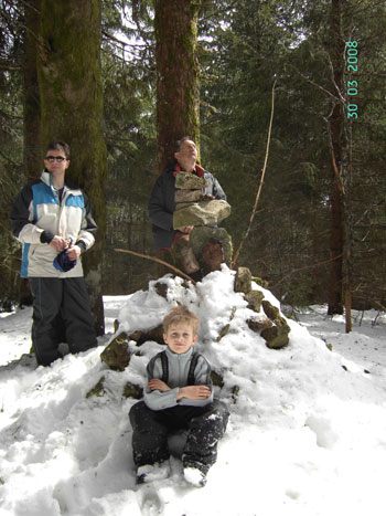 Schwarzwaldwanderung im Winter am Rohrenkopf mit der Familie